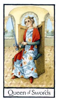 Ӣʼ - Old English Tarot -  - Queen Of Swords