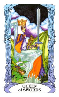 ¹⻨԰ - Moon Garden Tarot -  - Queen Of Swords