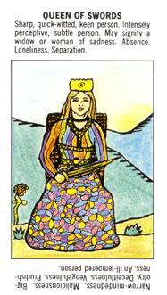 ѧ - Starter Tarot -  - Queen Of Swords