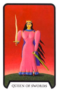 Ů - Tarot of the Witches -  - Queen Of Swords