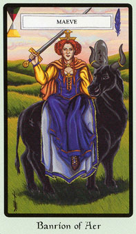  - Faery Wicca Tarot -  - Queen Of Swords