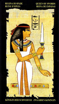  - Egyptian Tarot -  - Queen Of Swords