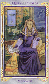 ɪ - Legend Arthurian Tarot -  - Queen Of Swords