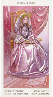 ո - Tarot of The Renaissance -  - Queen Of Swords