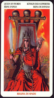  - Celtic Tarot -  - Queen Of Swords