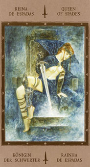 Թ - The Labyrinth Tarots -  - Queen Of Swords