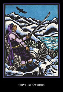 羫 - The World Spirit Tarot -  - Queen Of Swords