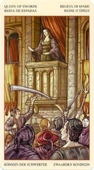 ɯ - Mona Lisa Tarot -  - Queen Of Swords