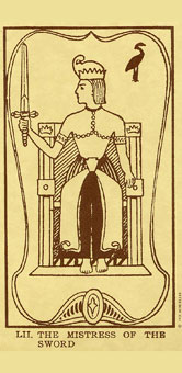 ˣUSG - Egyptian Tarot -  - Queen Of Swords