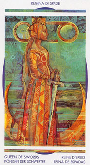 ˮ - Crystal Tarot -  - Queen Of Swords