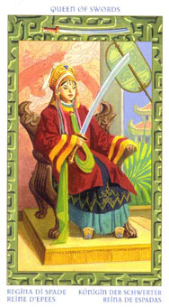 ֮ - Tarot of the Journey to the Orient -  - Queen Of Swords