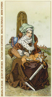 Ŷ - Tarot of Durer -  - Queen Of Swords