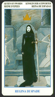  - Secret Tarot -  - Queen Of Swords