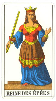 1JJʿ1974 - 1JJ Swiss Tarot 1974 -  - Queen Of Swords