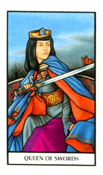 ŵ - Connolly Tarot -  - Queen Of Swords