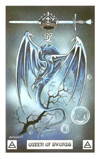  - Dragon Tarot -  - Queen Of Swords