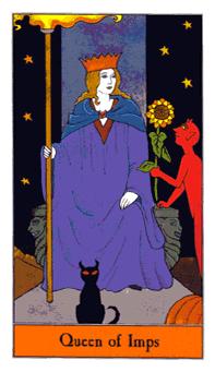 ʥ - Halloween Tarot - Ȩ - Queen Of Wands