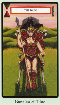  - Faery Wicca Tarot - Ȩ - Queen Of Wands