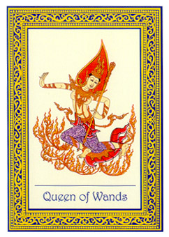 ̩ʼ - Royal Thai Tarot - Ȩ - Queen Of Wands