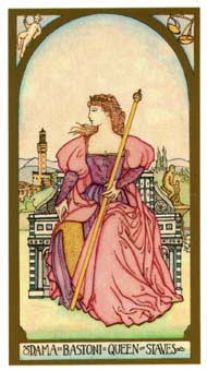 ո - Renaissance Tarot - Ȩ - Queen Of Wands