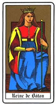 ˹ - Oswald Wirth Tarot - Ȩ - Queen Of Wands