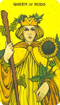 Ħ - Morgan-Greer Tarot - Ȩ - Queen Of Wands