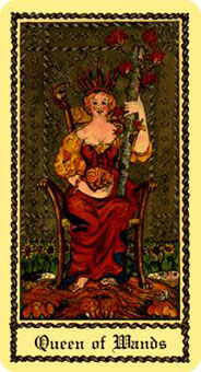 ˹ - Scapini Tarot - Ȩ - Queen Of Wands