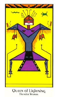 ʥ - Santa Fe Tarot - Ȩ - Queen Of Wands