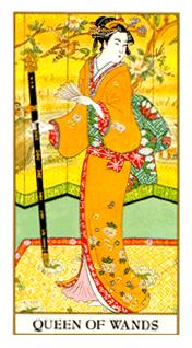  - Ukiyoe Tarot - Ȩ - Queen Of Wands