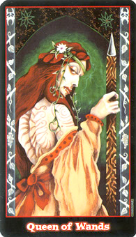 Ѫ - Vampire Tarot - Ȩ - Queen Of Wands