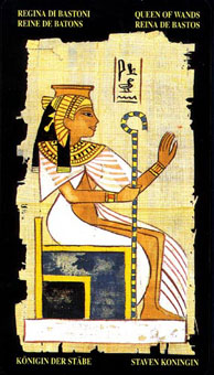  - Egyptian Tarot - Ȩ - Queen Of Wands