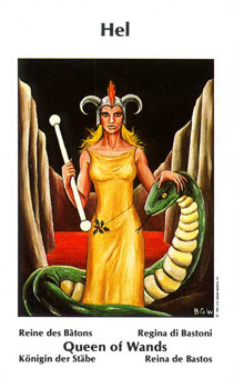 Űֿ - Barbara Walker Tarot - Ȩ - Queen Of Wands