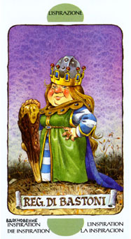  - Tarot of the Gnomes - Ȩ - Queen Of Wands