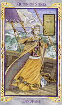 ɪ - Legend Arthurian Tarot - Ȩ - Queen Of Wands