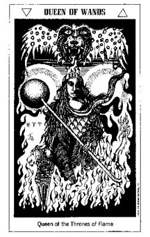 ʿ - The Hermetic Tarot - Ȩ - Queen Of Wands
