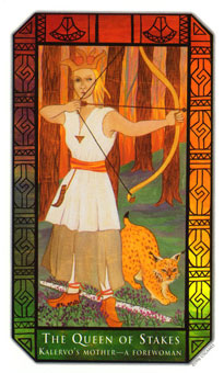 ʷʫ - Kalevala Tarot - Ȩ - Queen Of Wands