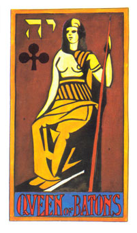 岼˹ - Papus Tarots - Ȩ - Queen Of Wands