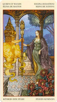 ɯ - Mona Lisa Tarot - Ȩ - Queen Of Wands