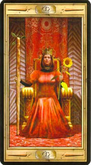 ͼԿΰ - Pictorial Key Tarot - Ȩ - Queen Of Wands