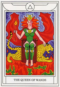 ƽ - Golden Dawn Magical Tarot - Ȩ - Queen Of Wands