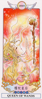 ϣ - Grecian Eudaemon Tarot - Ȩ - Queen Of Wands