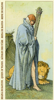 Ŷ - Tarot of Durer - Ȩ - Queen Of Wands