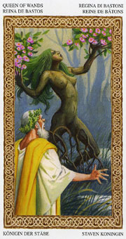 ³ - Tarot of Druids - Ȩ - Queen Of Wands