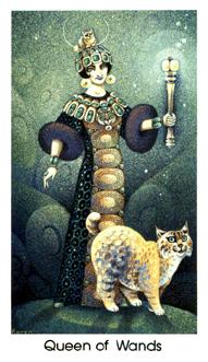 è - Cat People Tarot - Ȩ - Queen Of Wands