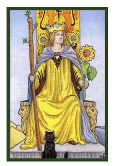 ³ - Epicurean Tarot - Ȩ - Queen Of Wands