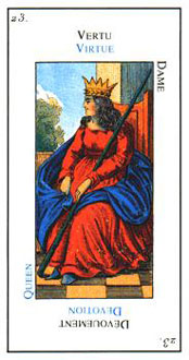  - Etteilla Tarot - Ȩ - Queen Of Wands