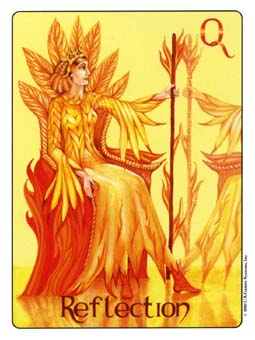  - Gill Tarot - Ȩ - Queen Of Wands