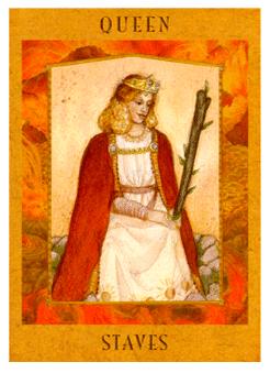 Ů - Goddess Tarot - Ȩ - Queen Of Wands