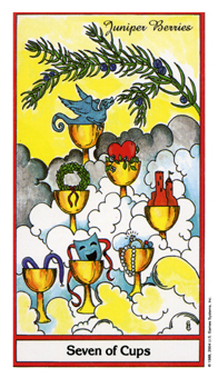 ҩ - Herbal Tarot - ʥ - Seven Of Cups