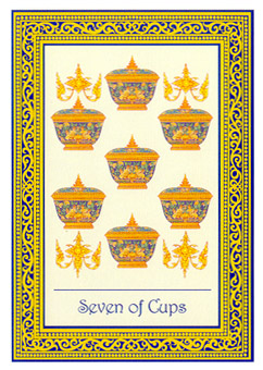 ̩ʼ - Royal Thai Tarot - ʥ - Seven Of Cups